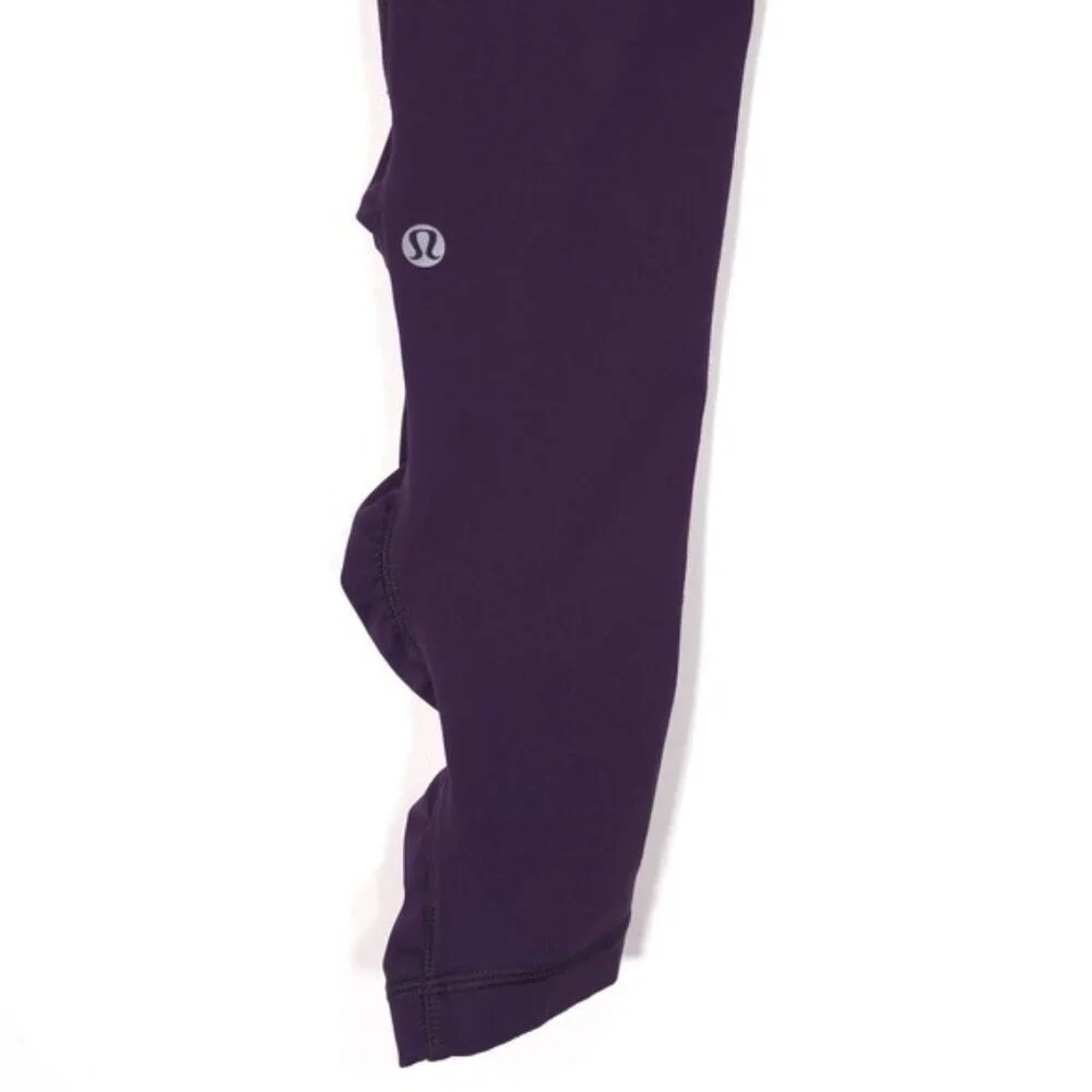 Lululemon Women's Size 8 Deep Zinfandel‎ Speed Tight Brushed Interlock Leggings